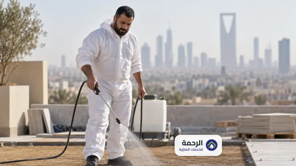رش مبيد حشري قبل البناء