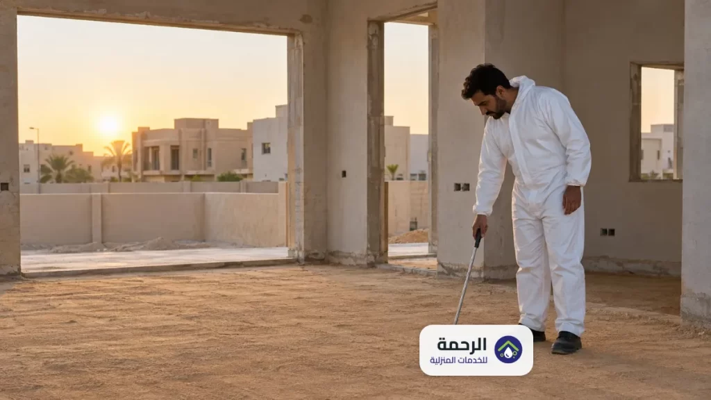 رش مبيد حشري قبل البناء
