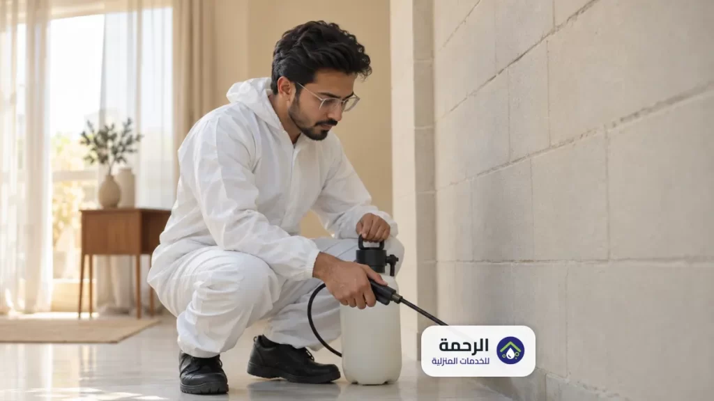 رش مبيد حشري قبل البناء