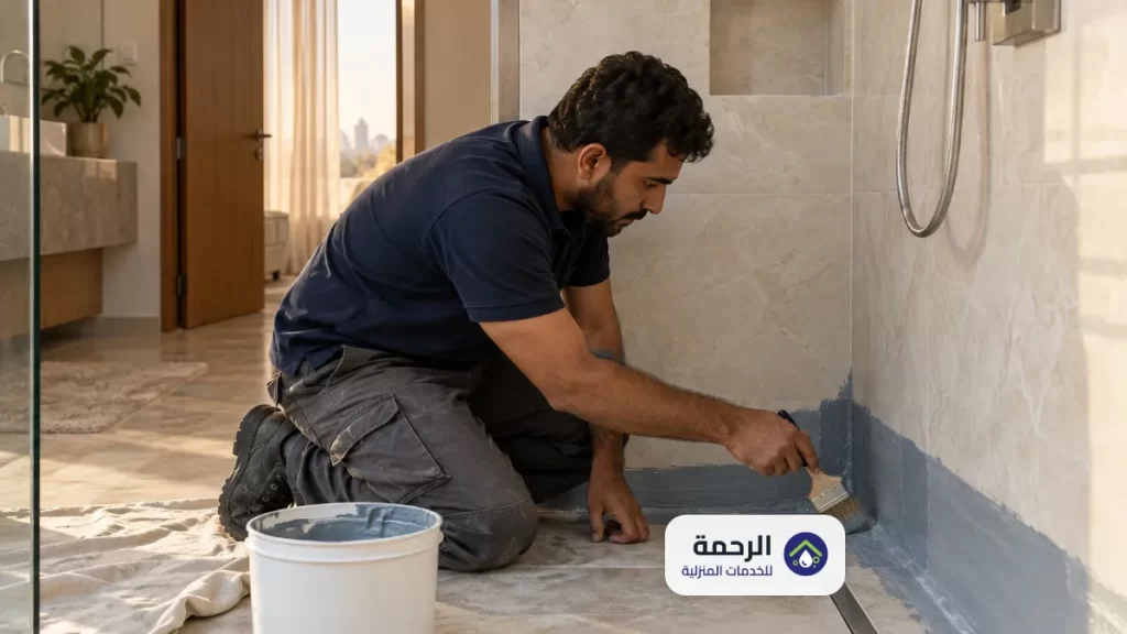 شركة عزل حمامات بالدمام | عزل مائي وفحص التسربات 1 عزل حمامات بالدمام