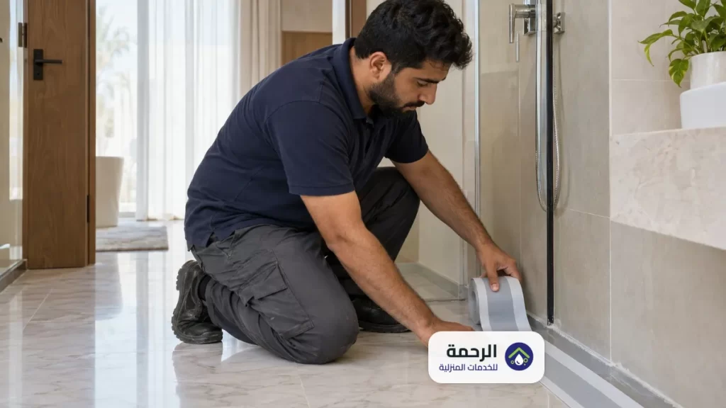 شركة عزل حمامات بالدمام | عزل مائي وفحص التسربات 2 خطوات عزل الحمامات في الدمام