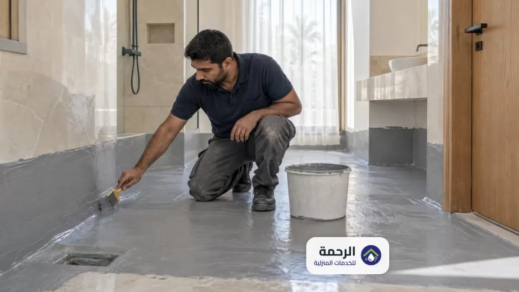 شركة عزل حمامات بالدمام | عزل مائي وفحص التسربات