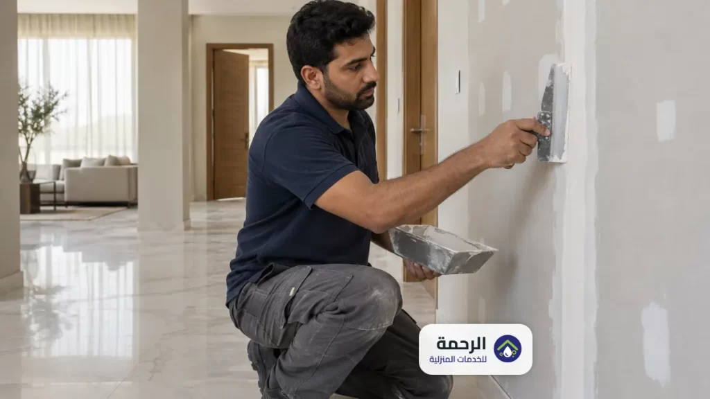 تشطيب ومعالجة فواصل الجبس بورد بتبوك